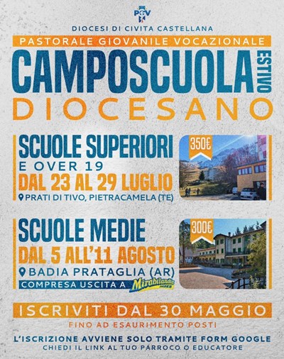CAMPOSCUOLA DIOCESANO Scuole Medie
